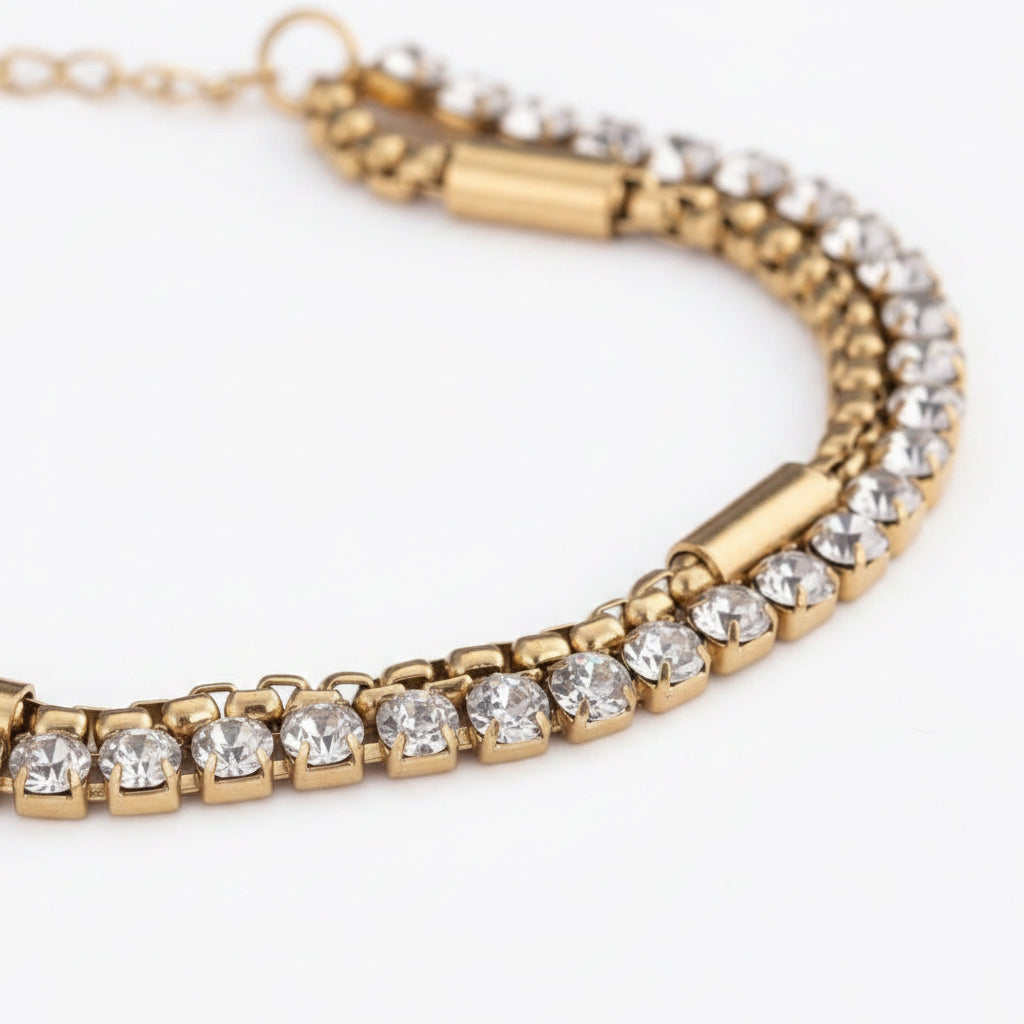 Celeste tennis bracelet