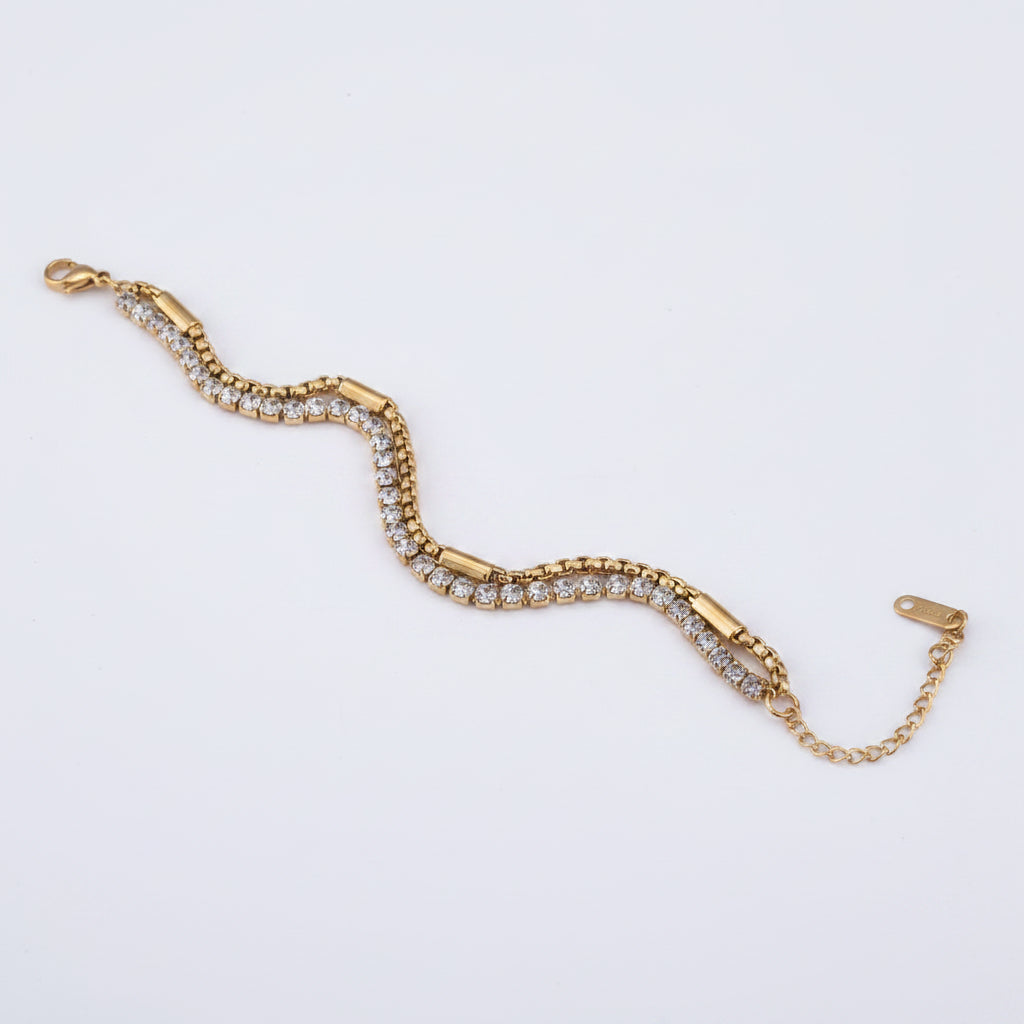 Celeste tennis bracelet