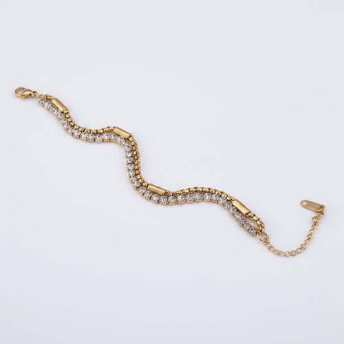Celeste tennis bracelet