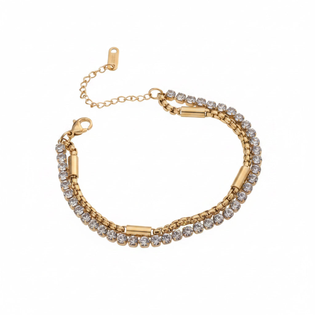 Celeste tennis bracelet